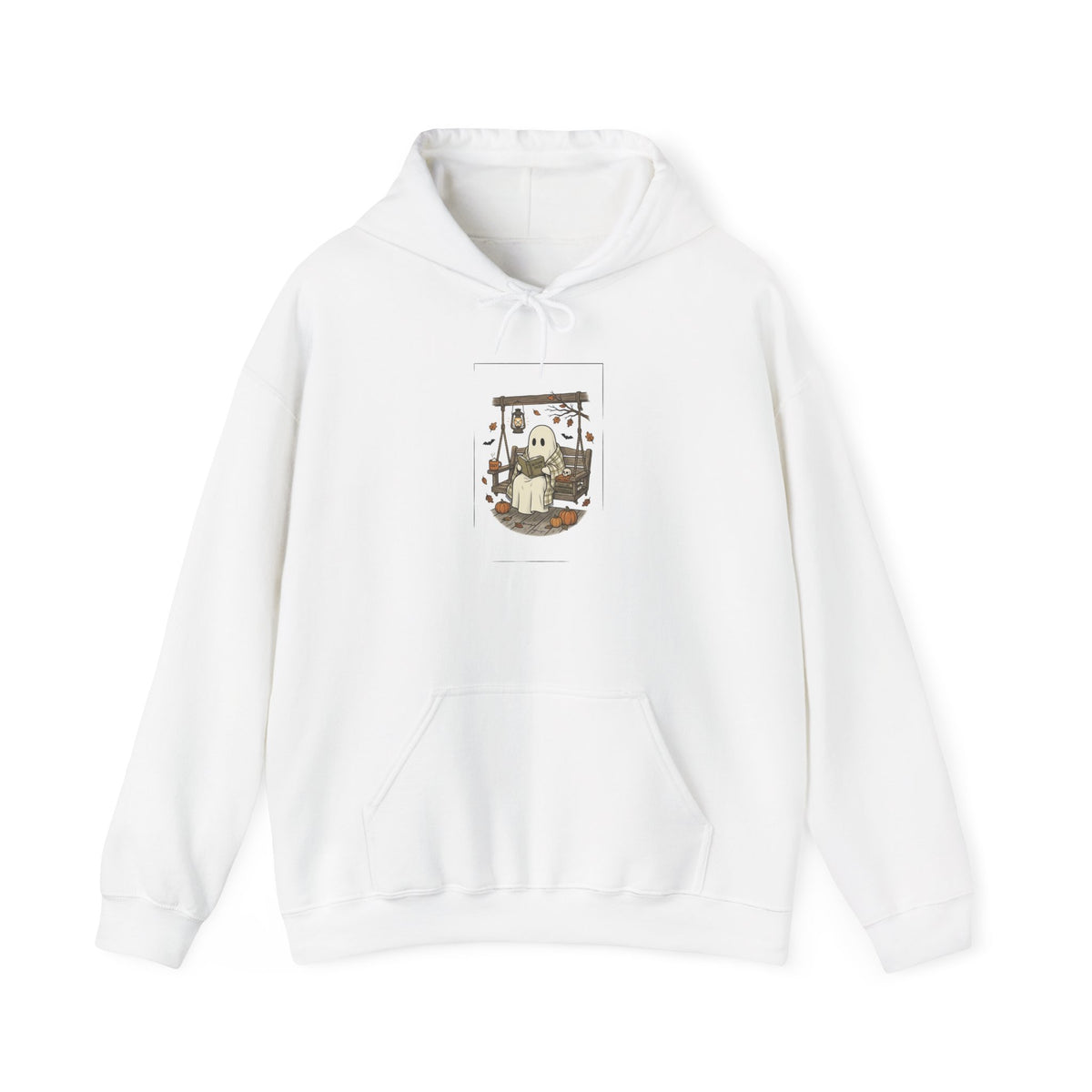 Ghost Reading in Armchair Hoodie | Spooky Reader, Candlelit Library