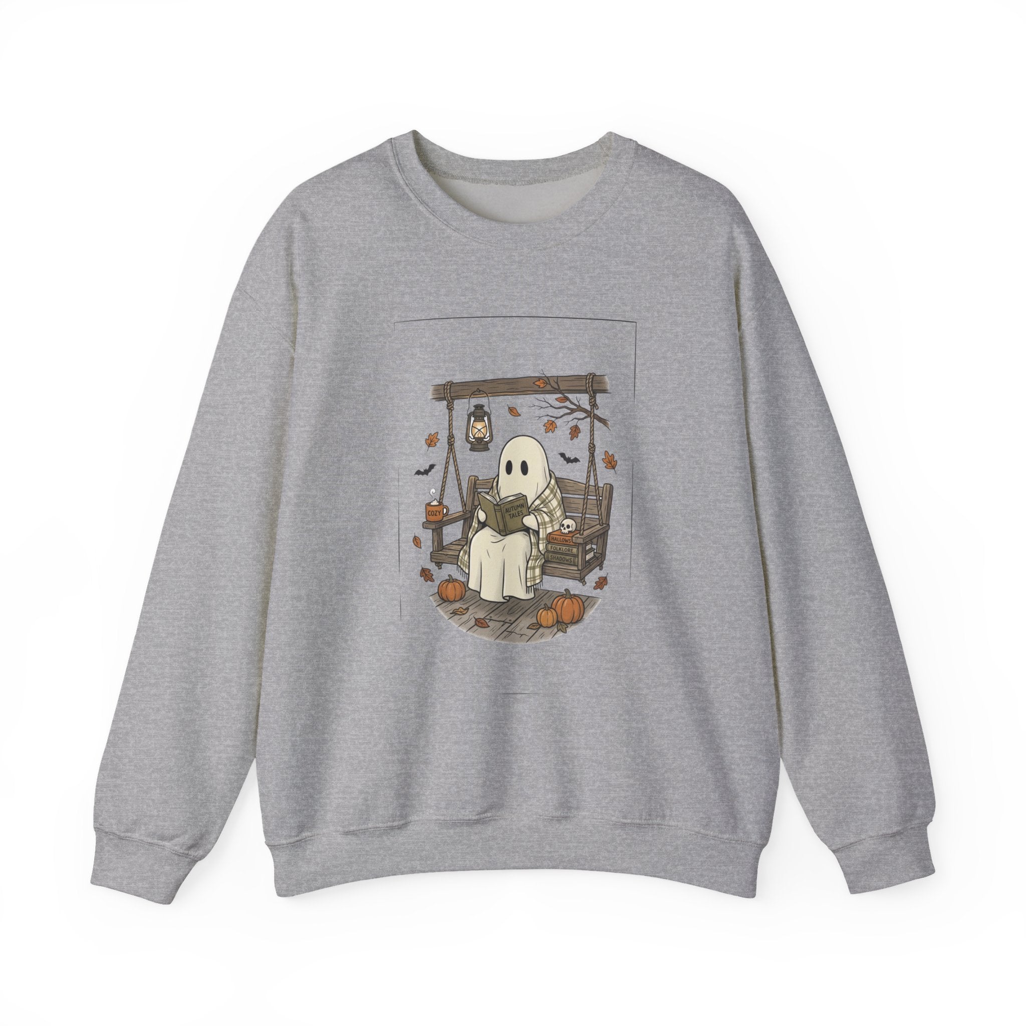 Ghost Reading in Armchair Sweatshirt | Spooky Reader, Halloween Bookish