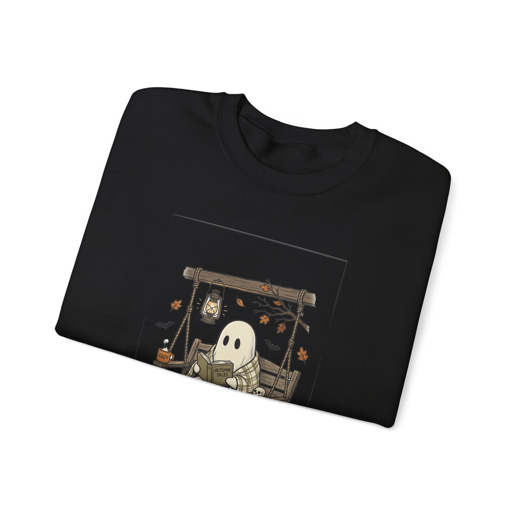 Ghost Reading in Armchair Sweatshirt | Spooky Reader, Halloween Bookish