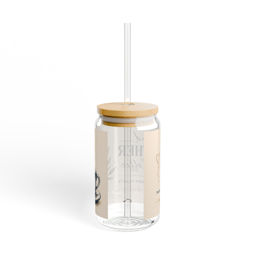 Glass Can Tumbler – "Found Another Cup of Coffee" 16oz Straw Mug