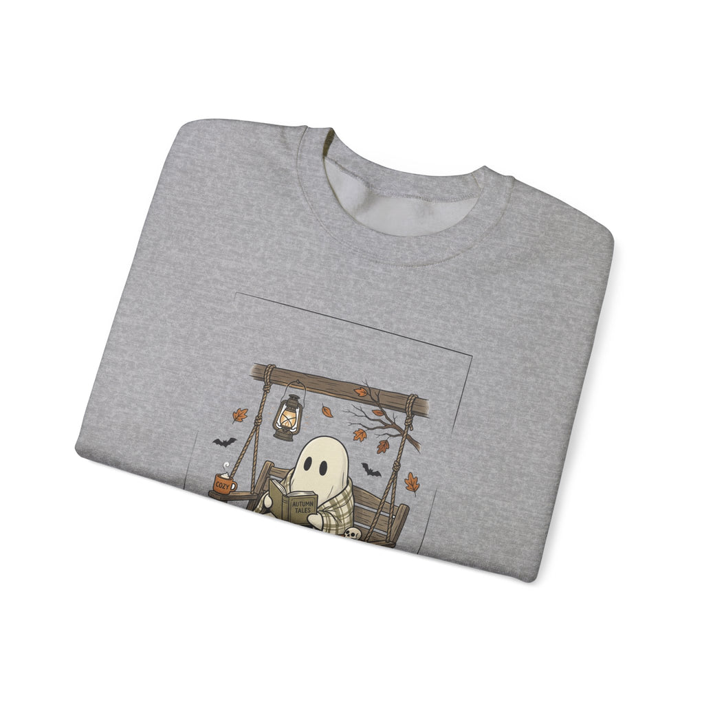 Ghost Reading in Armchair Sweatshirt | Spooky Reader, Halloween Bookish