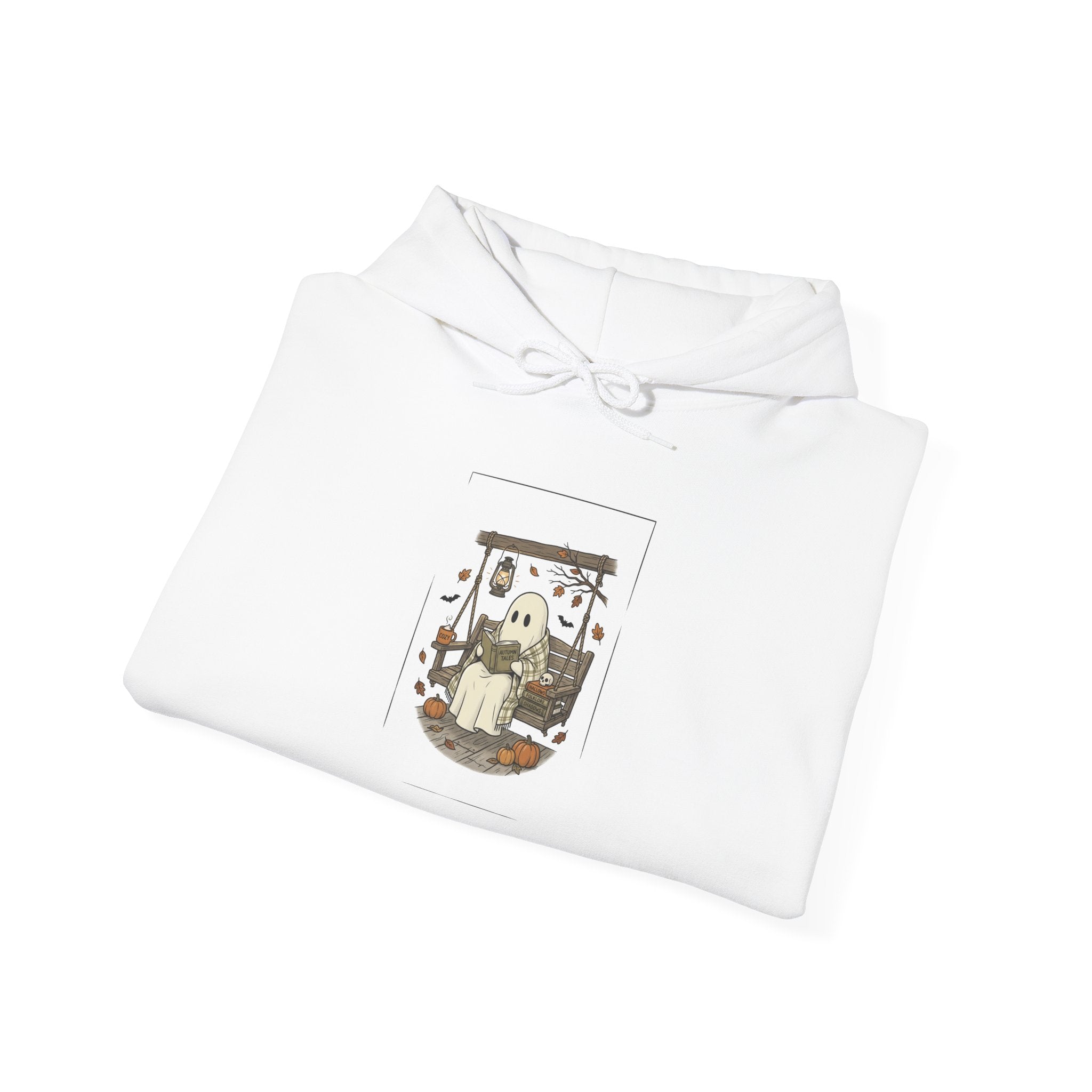 Ghost Reading in Armchair Hoodie | Spooky Reader, Candlelit Library