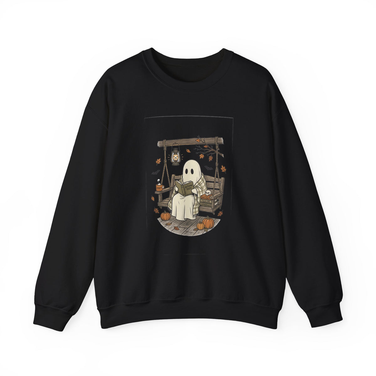 Ghost Reading in Armchair Sweatshirt | Spooky Reader, Halloween Bookish