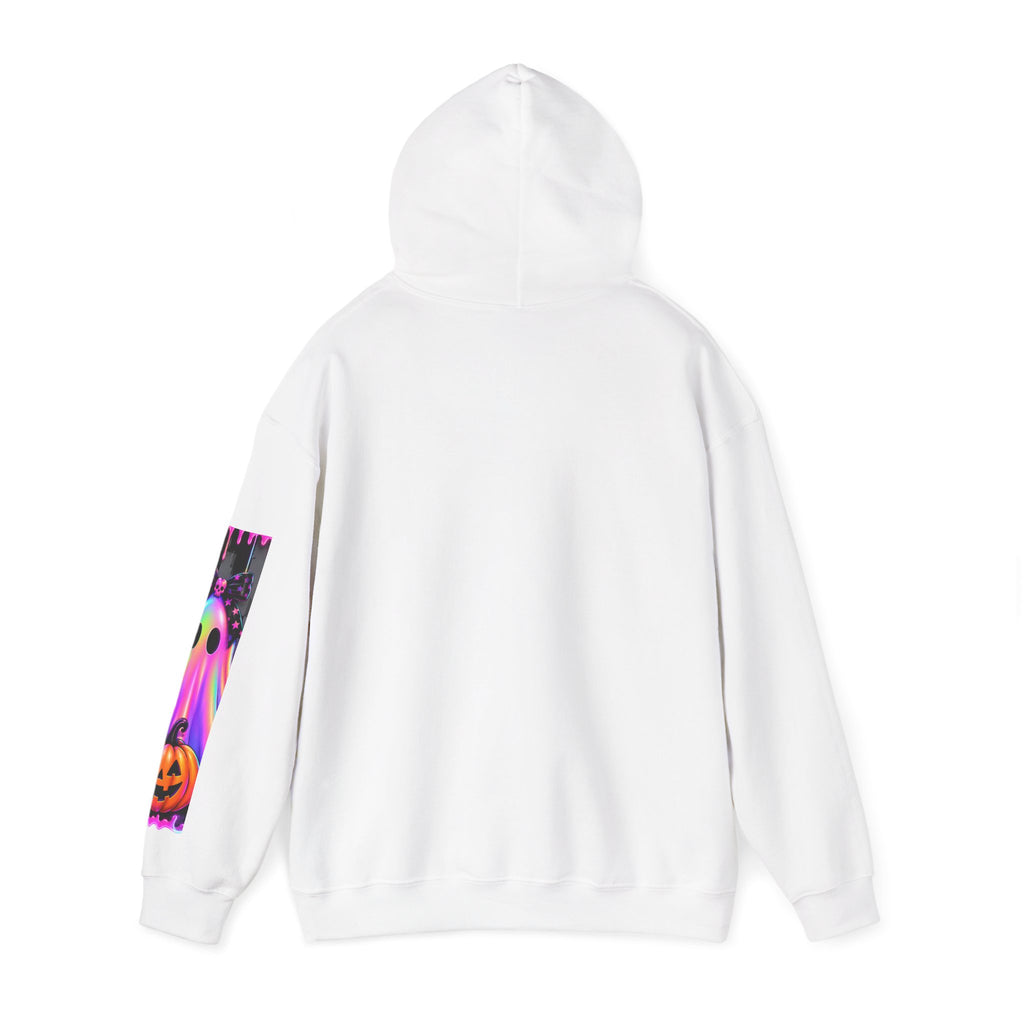 Neon Jack-O’-Lantern Halloween Hoodie | Spooky Pumpkin Graphic Sweatshirt