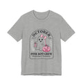 October Pink Boo Crew T-Shirt | Breast Cancer Awareness, Pink Ribbon