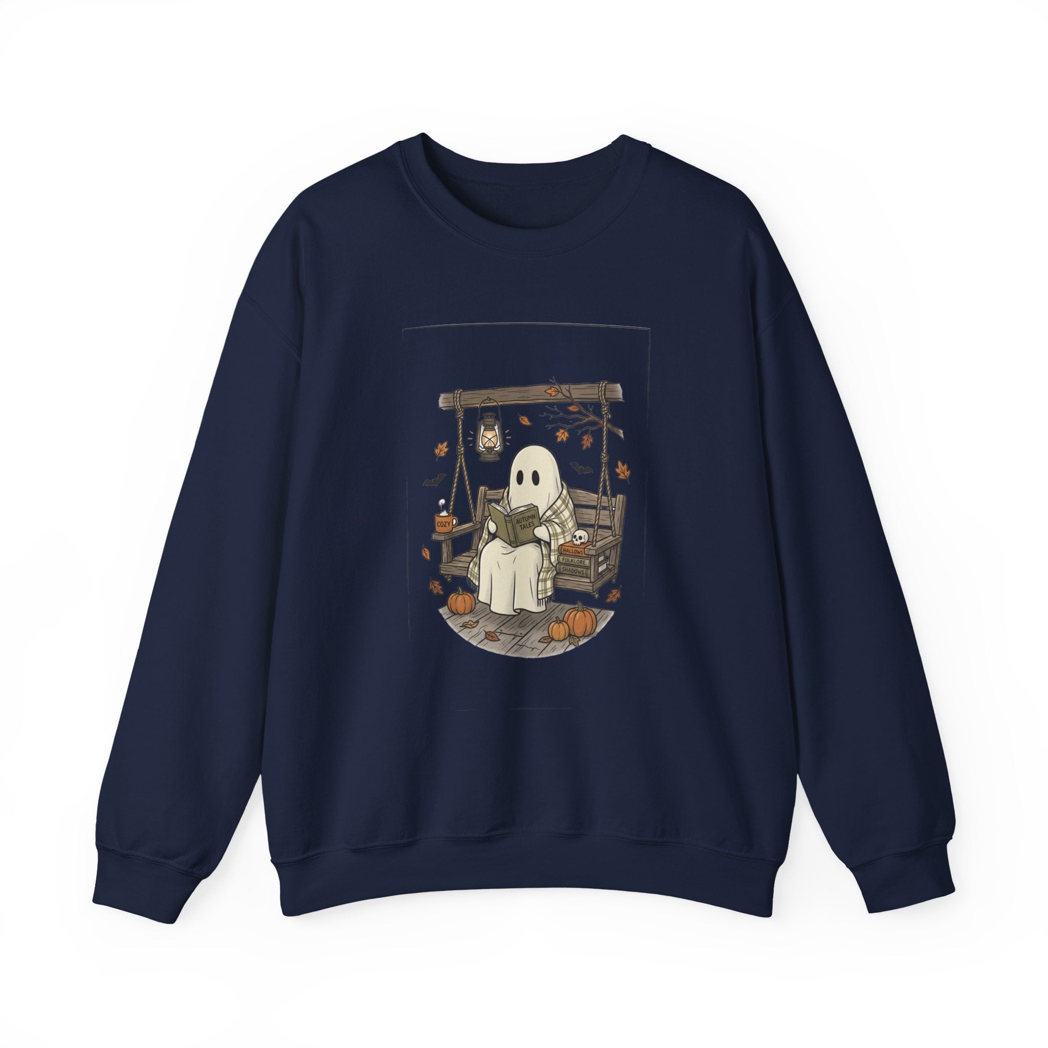 Ghost Reading in Armchair Sweatshirt | Spooky Reader, Halloween Bookish