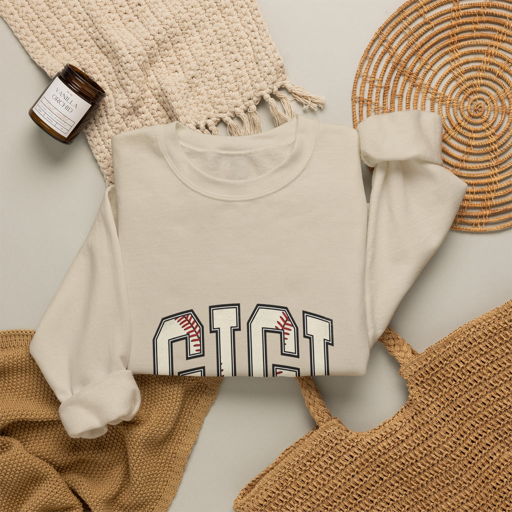 GIGI Varsity Baseball Stitching Sweatshirt | Baseball Fans, Mom Grandma