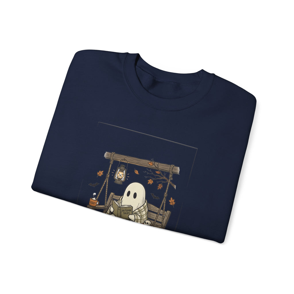 Ghost Reading in Armchair Sweatshirt | Spooky Reader, Halloween Bookish