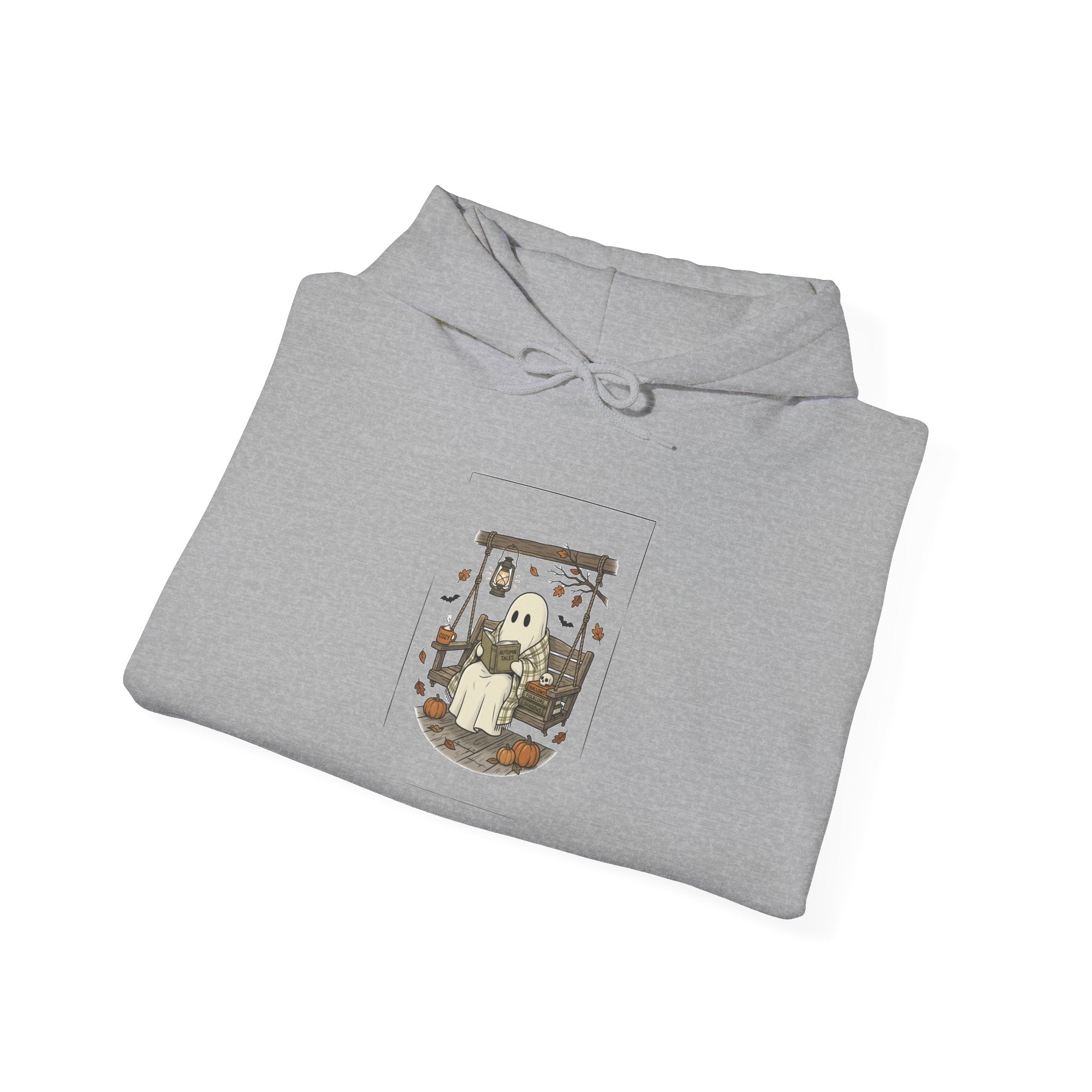 Ghost Reading in Armchair Hoodie | Spooky Reader, Candlelit Library
