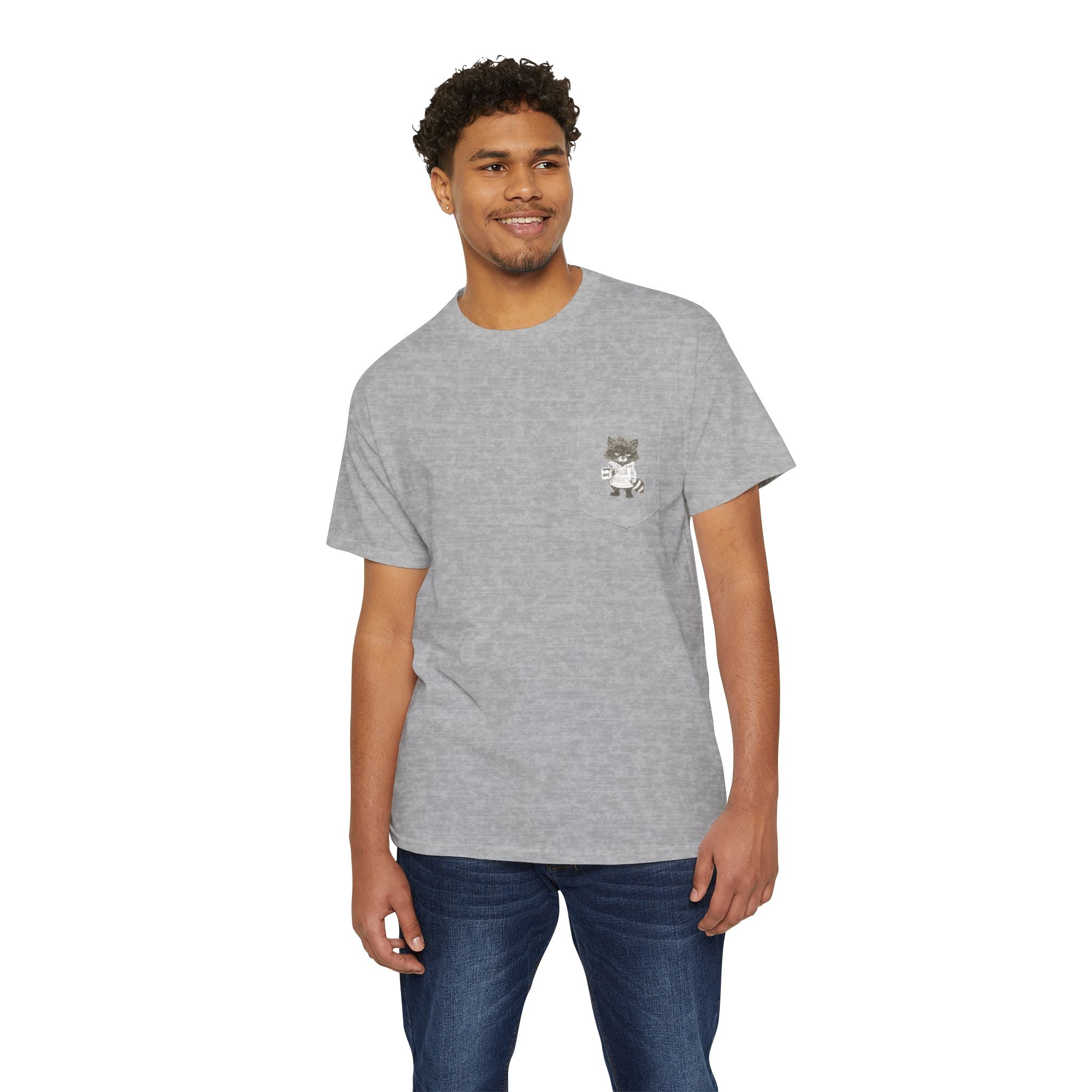 Grumpy Raccoon Pocket Tee