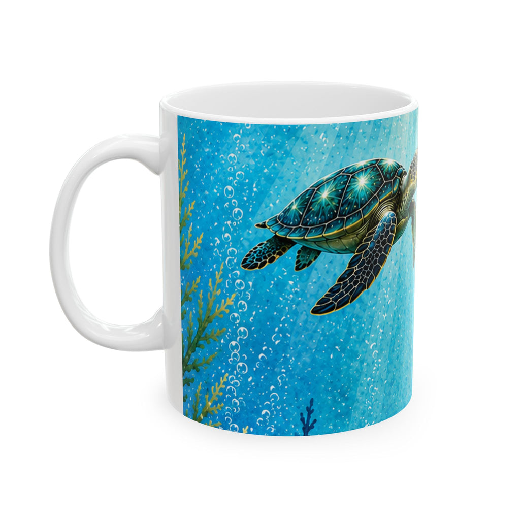 Sea Turtle Ocean Mug – Underwater Coastal Coffee Cup | 11oz