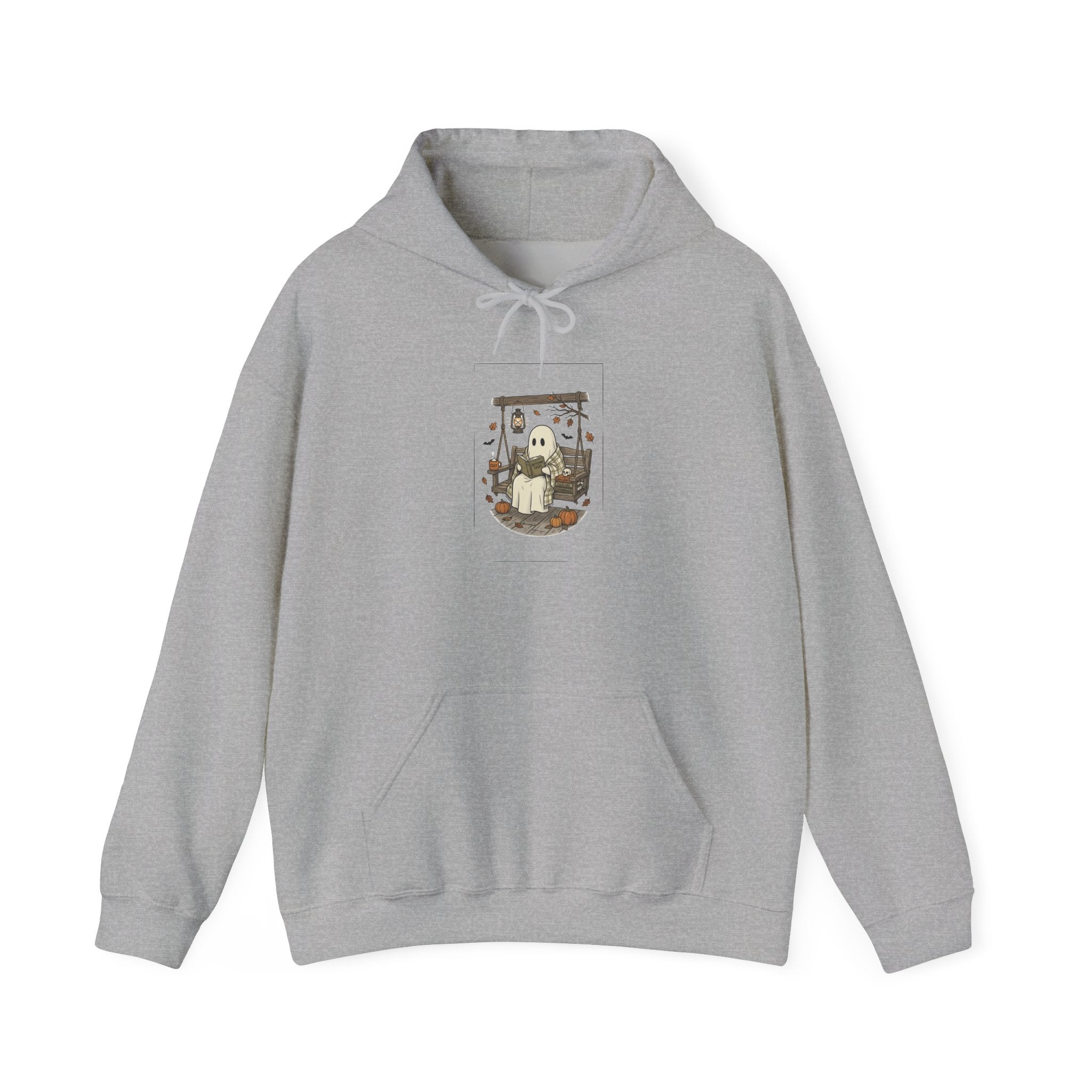 Ghost Reading in Armchair Hoodie | Spooky Reader, Candlelit Library