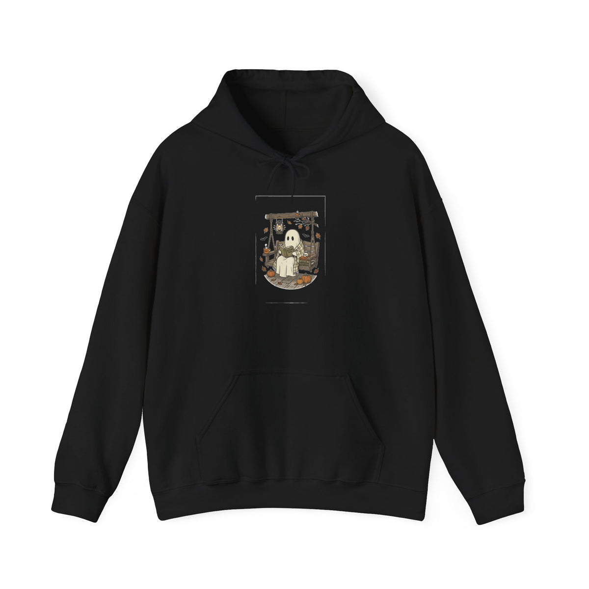 Ghost Reading in Armchair Hoodie | Spooky Reader, Candlelit Library