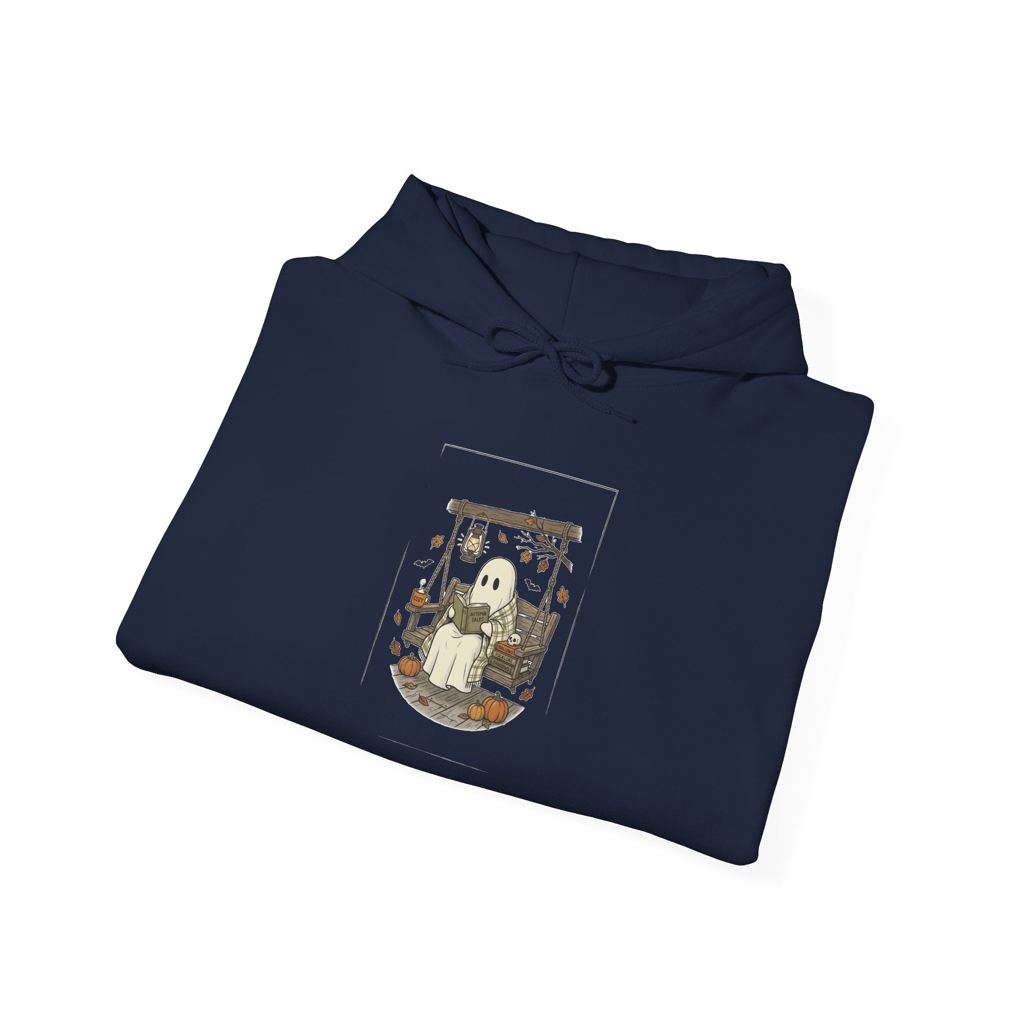 Ghost Reading in Armchair Hoodie | Spooky Reader, Candlelit Library