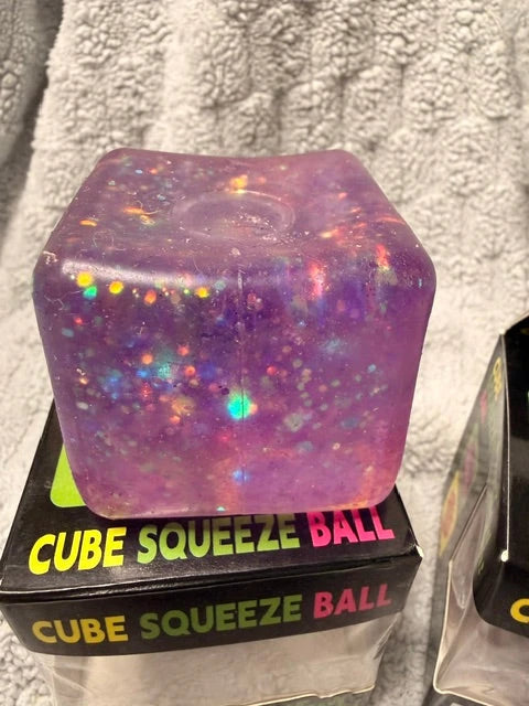Cube Squeeze Ball - Sensory Stress Relief Fidget Toy Random Color