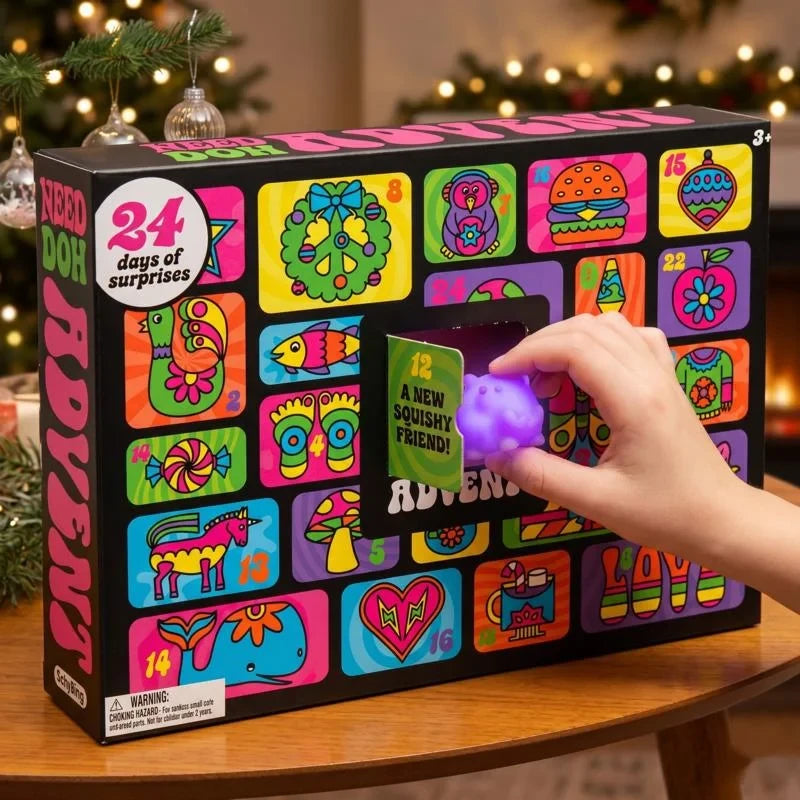 Needoh Advent Calendar Squishy Toy Countdown Calendar