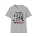 Good Friends Don’t Ghost You Halloween T-Shirt | Horror Movie Knife Tee