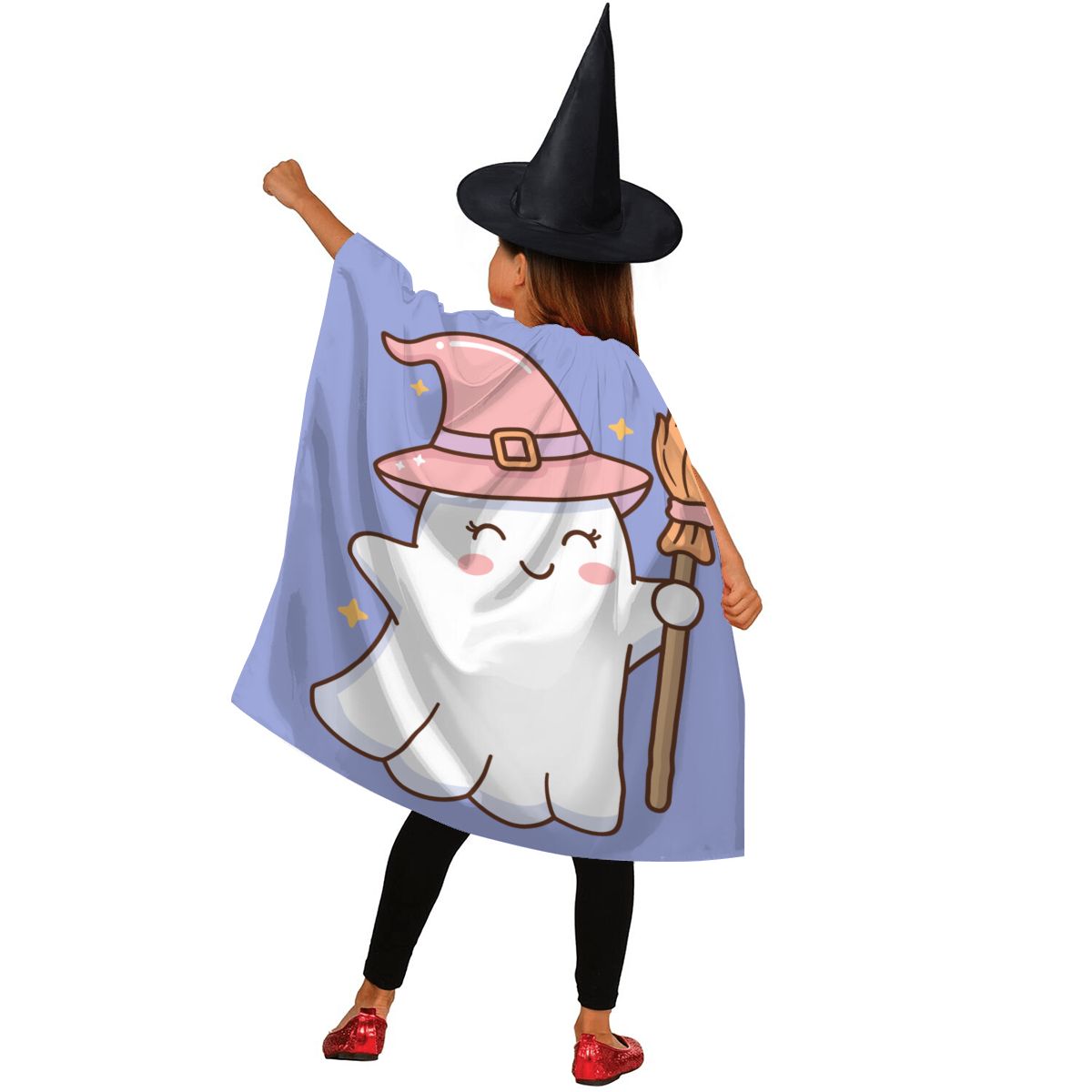 Kids Halloween Wizard Cape & Hat Set |  Witch Costume