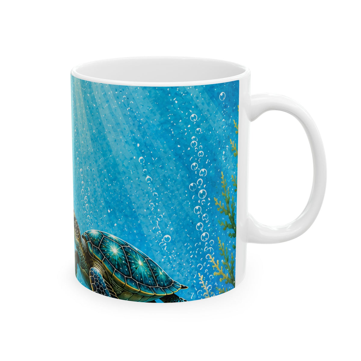 Sea Turtle Ocean Mug – Underwater Coastal Coffee Cup | 11oz