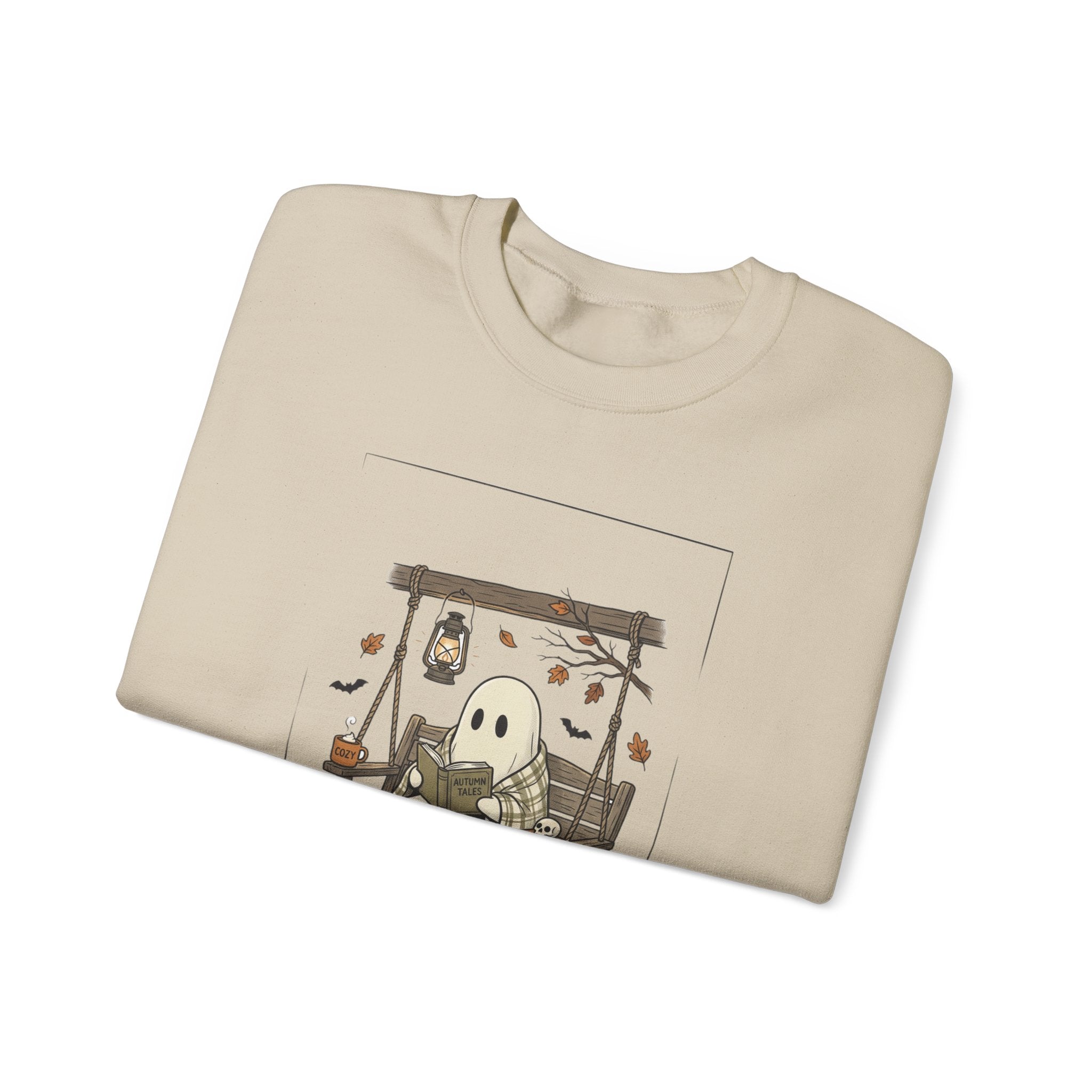 Ghost Reading in Armchair Sweatshirt | Spooky Reader, Halloween Bookish