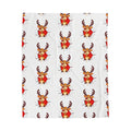 Festive Reindeer Velveteen Plush Blanket