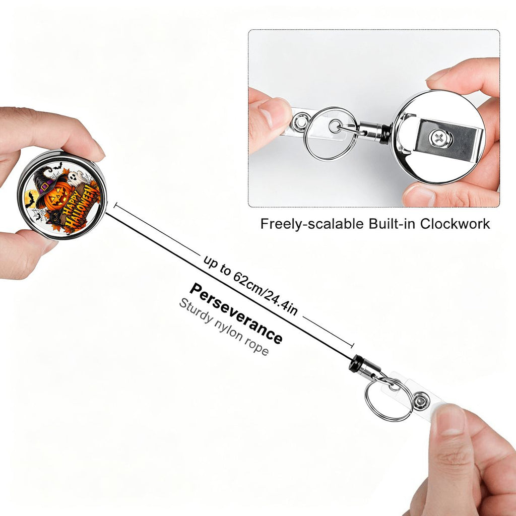 Happy Halloween Retractable Badge Reel 🎃