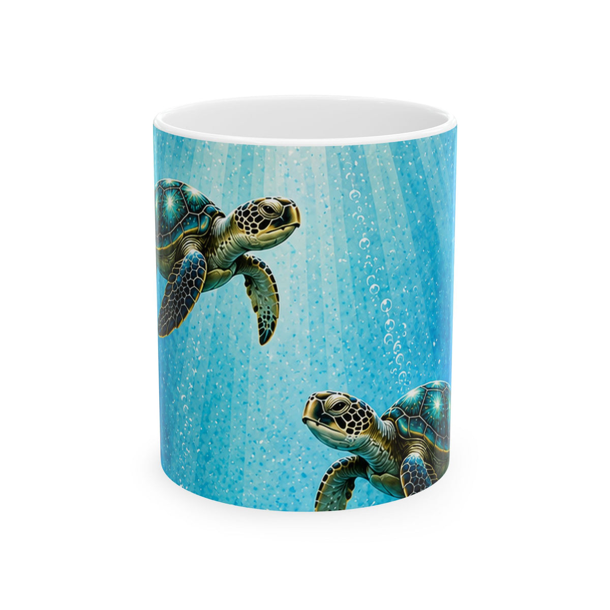 Sea Turtle Ocean Mug – Underwater Coastal Coffee Cup | 11oz