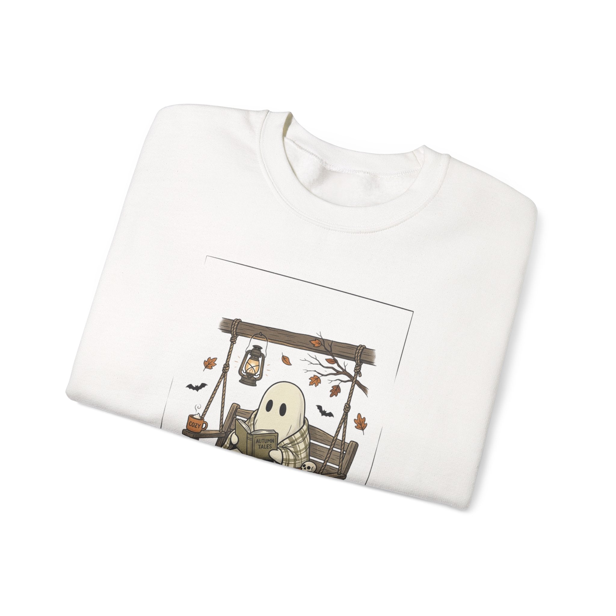 Ghost Reading in Armchair Sweatshirt | Spooky Reader, Halloween Bookish