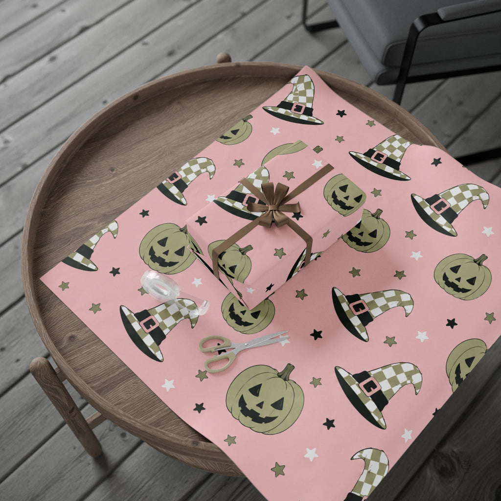 Pink Spooky Gift Wrap