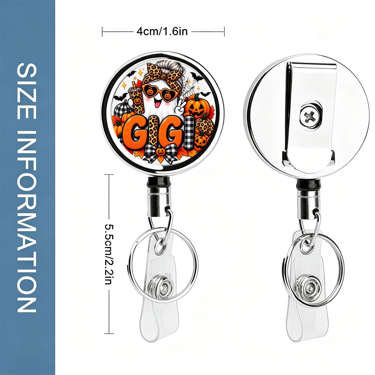 Halloween GiGi Retractable Badge Reel 🎃