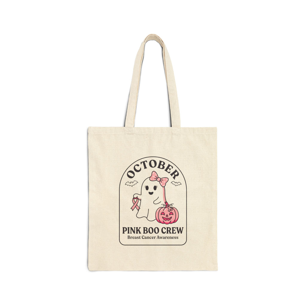 October Pink Boo Crew Tote | Breast Cancer Awareness Ribbon