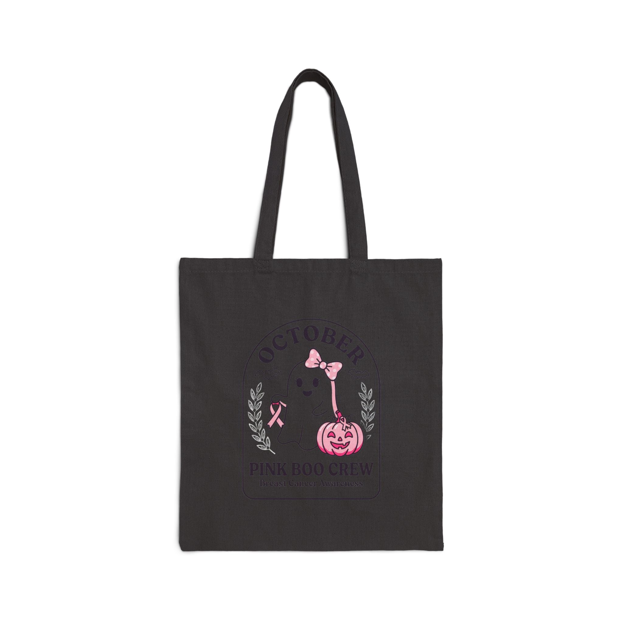 October Pink Boo Crew Tote | Breast Cancer Awareness Ribbon