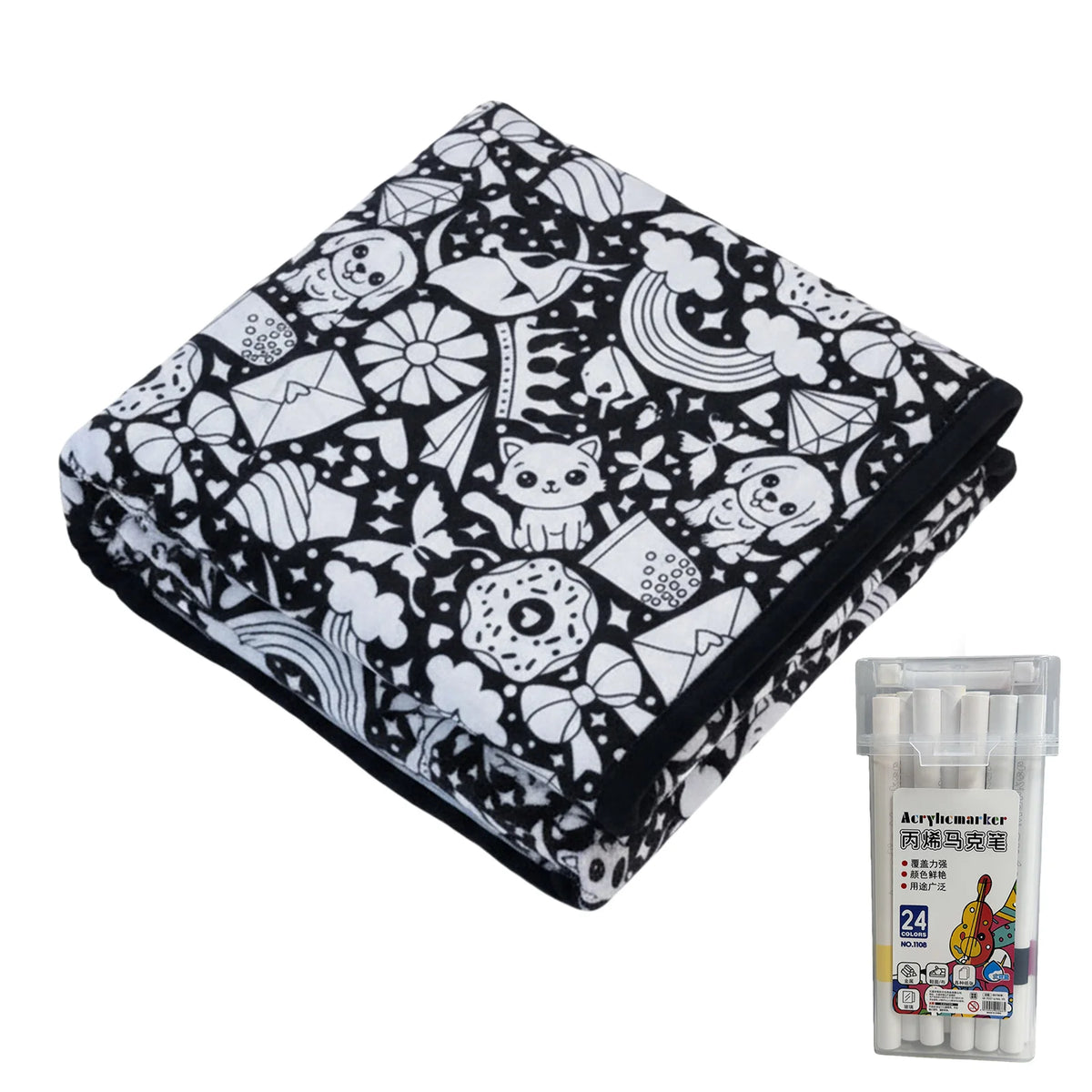 Color Your Calm™ Adult Coloring Blanket Kit