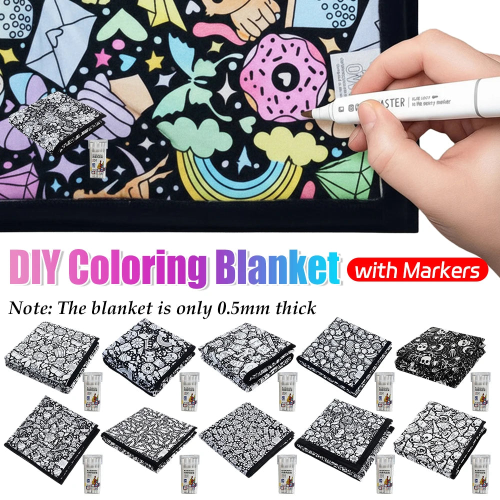 Color Your Calm™ Adult Coloring Blanket Kit